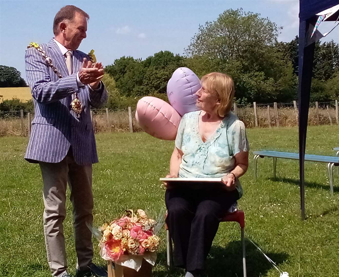 The Mayor of Maidstone, Cllr Derek Mortimer, also attended the event. Picture: Sharon Clark