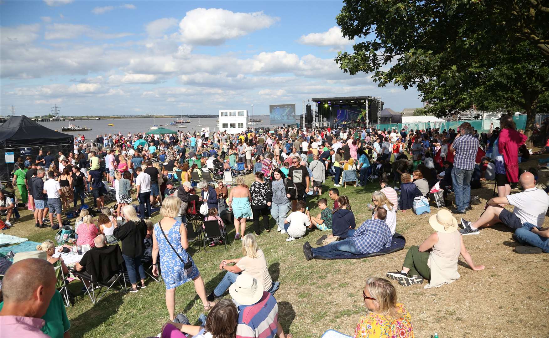 Crowds gathered to enjoy the music at last year's festival. Picture: Gravesham Council