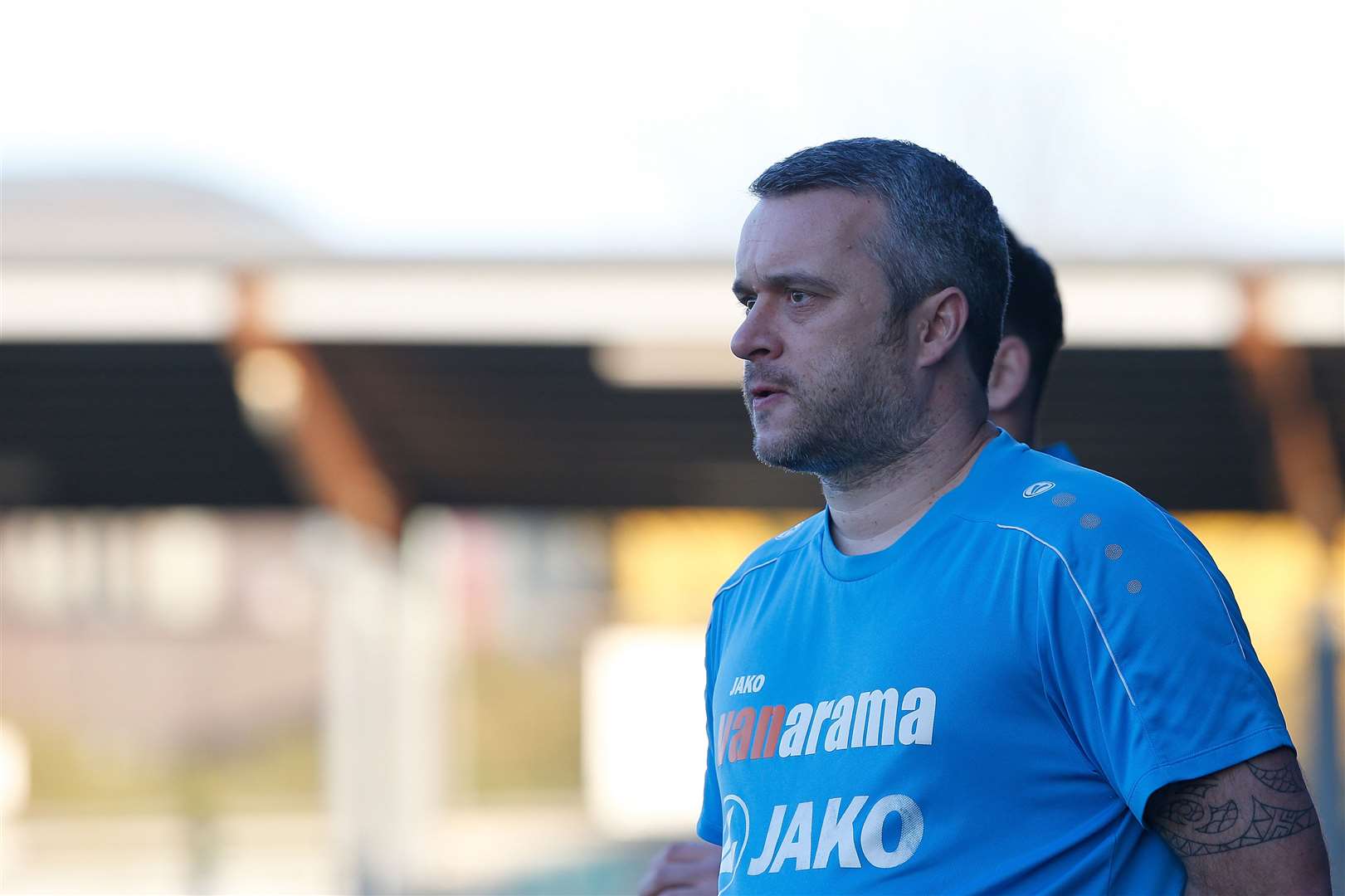 Dartford joint-manager Adam Flanagan Picture: Andy Jones