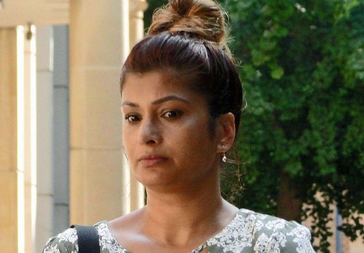 Rushna Choudhury outside Blackfriars Crown Court