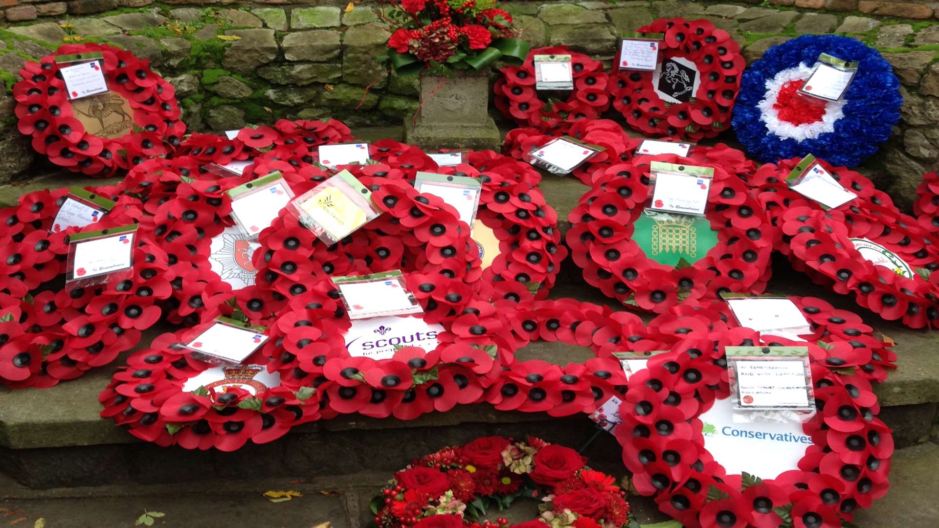 The wreaths in Sandwich