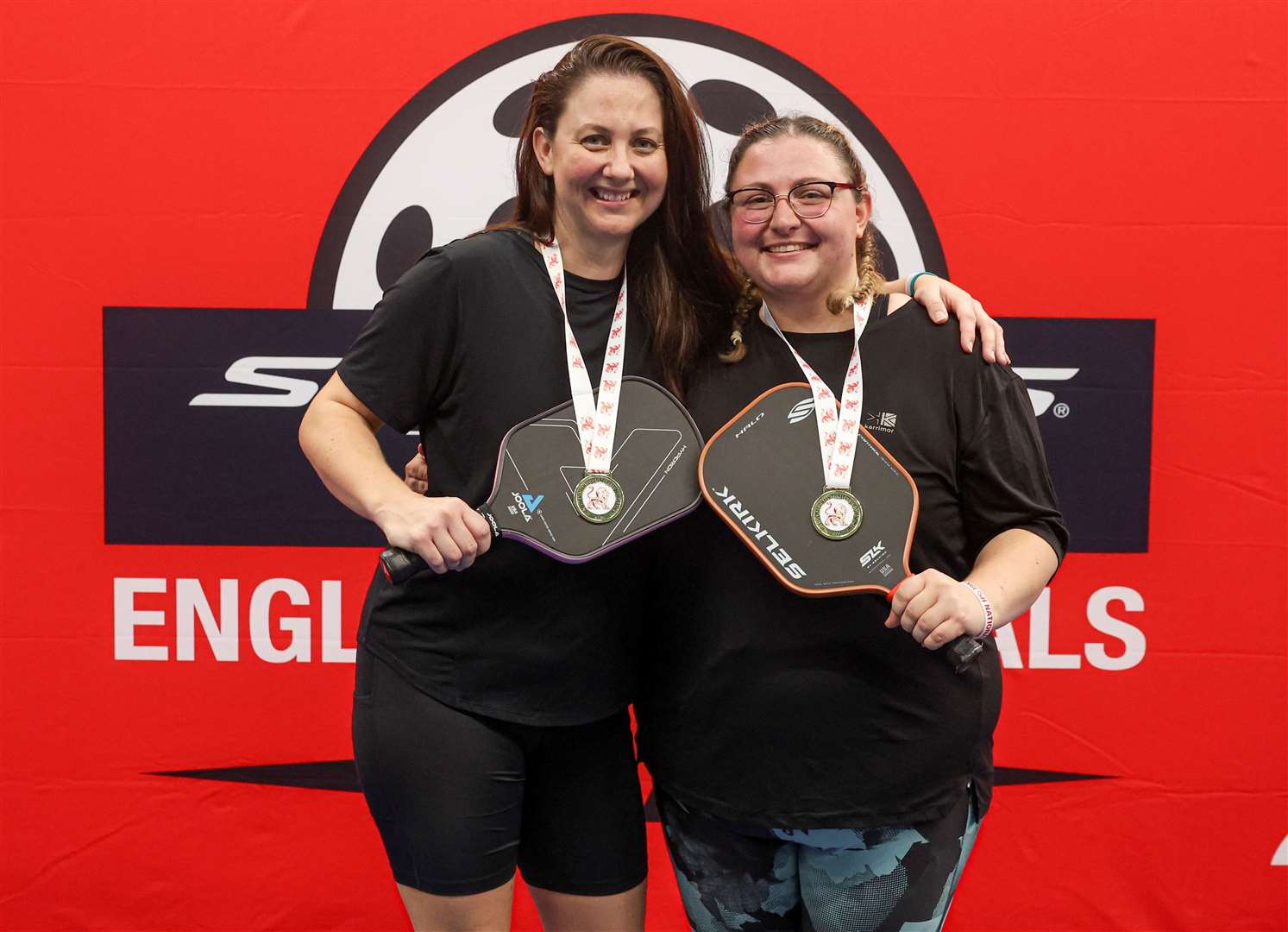 Ramsgate's Heidi Pile, right, won gold alongside partner Kirsty Robinson in Bolton. Picture: Paul Currie