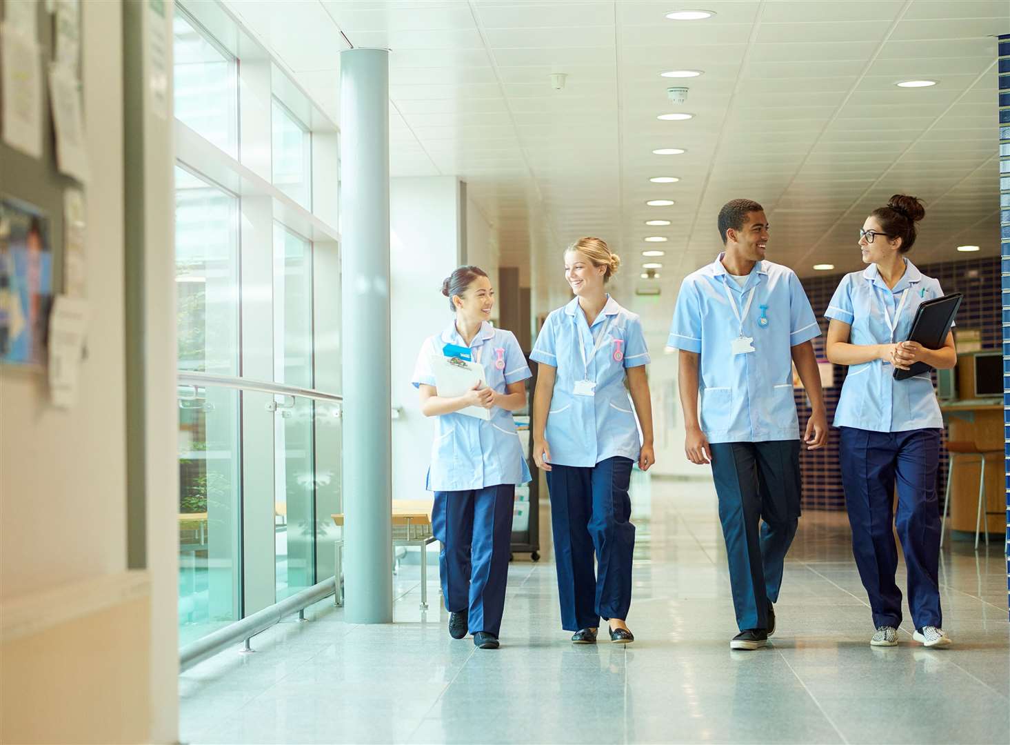 Public services, and in particular the NHS, are heavily reliant on workers from overseas. Stock picture
