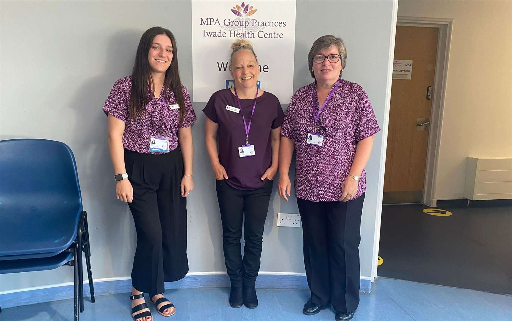 The Reception team at Iwade Health Centre