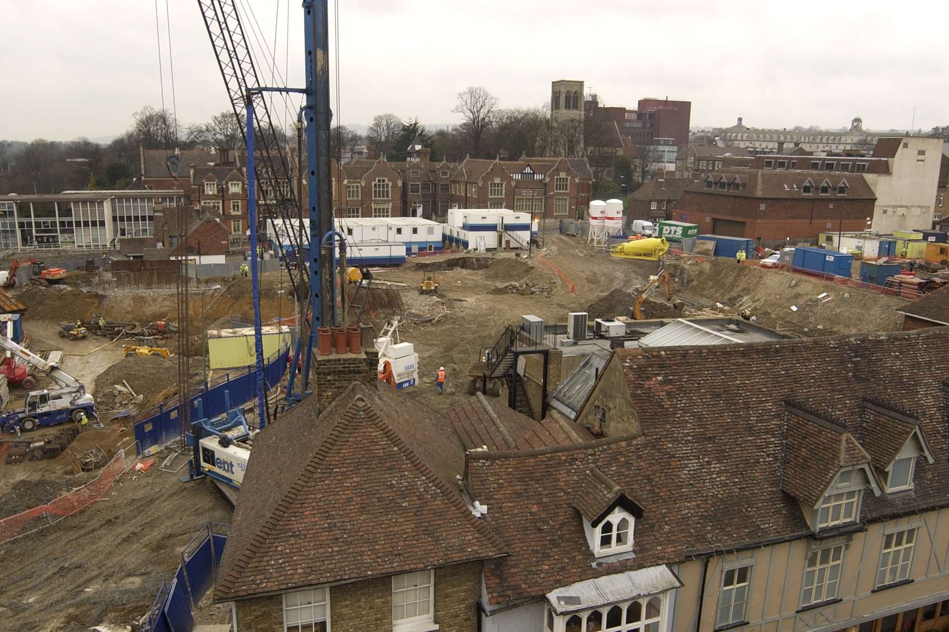 Work on building Fremlin Walk shopping centre