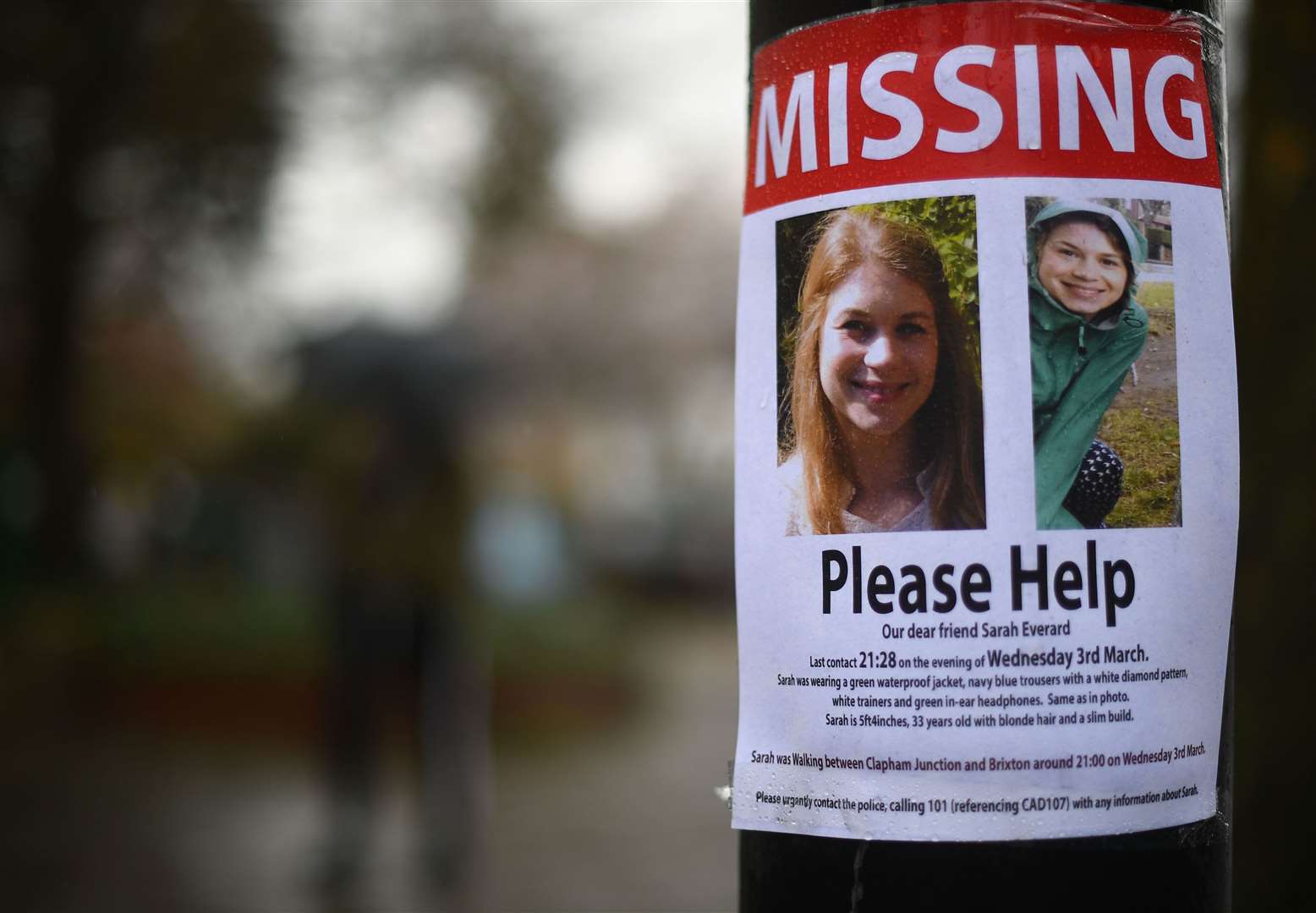 A missing sign outside Poynders Court on the A205 in Clapham (Victoria Jones/PA)