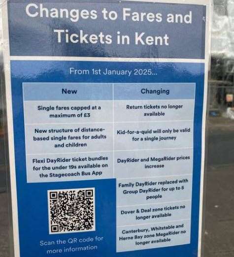 Stagecoach has published details of the shake-up on some bus stops