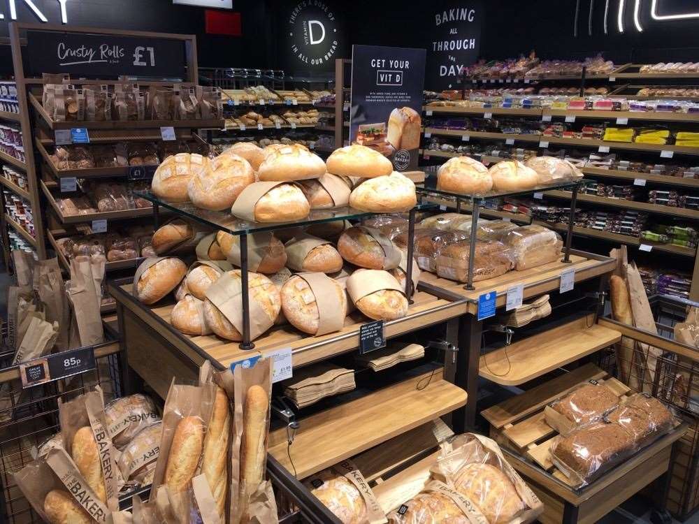 The bakery section of the Food Hall at M&S