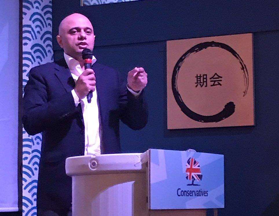 Home Secretary Sajid Javid addresses the conference (5471587)