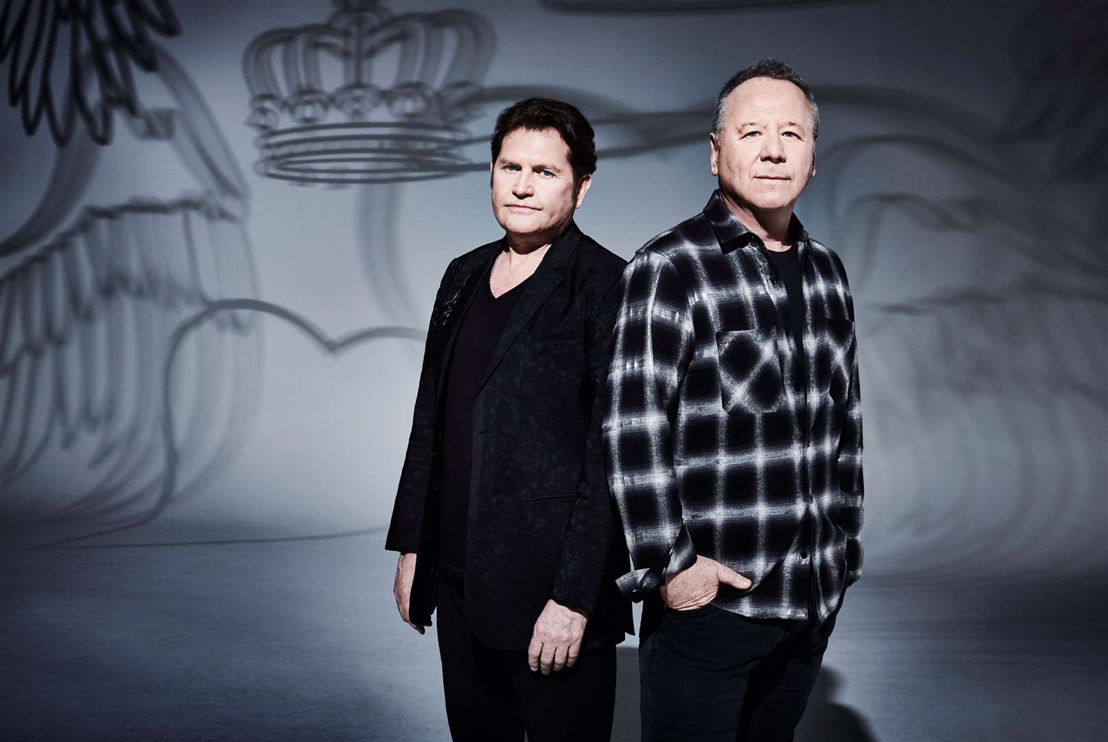 Simple Minds’ original members - Jim Kerr and Charlie Burchill. Picture: Dean Chalkley