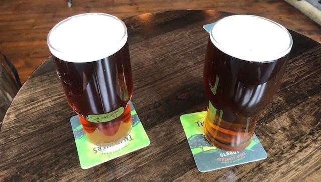 One was a Romney Bitter from the nearby Romney Marsh Brewery and was a great pint, the other was a Greene King IPA and wasn’t! Can you tell which is which?