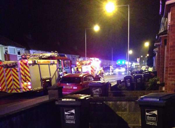 The fire in Manston Road almost completely damaged the front room. Picture: @tottenhamkerr