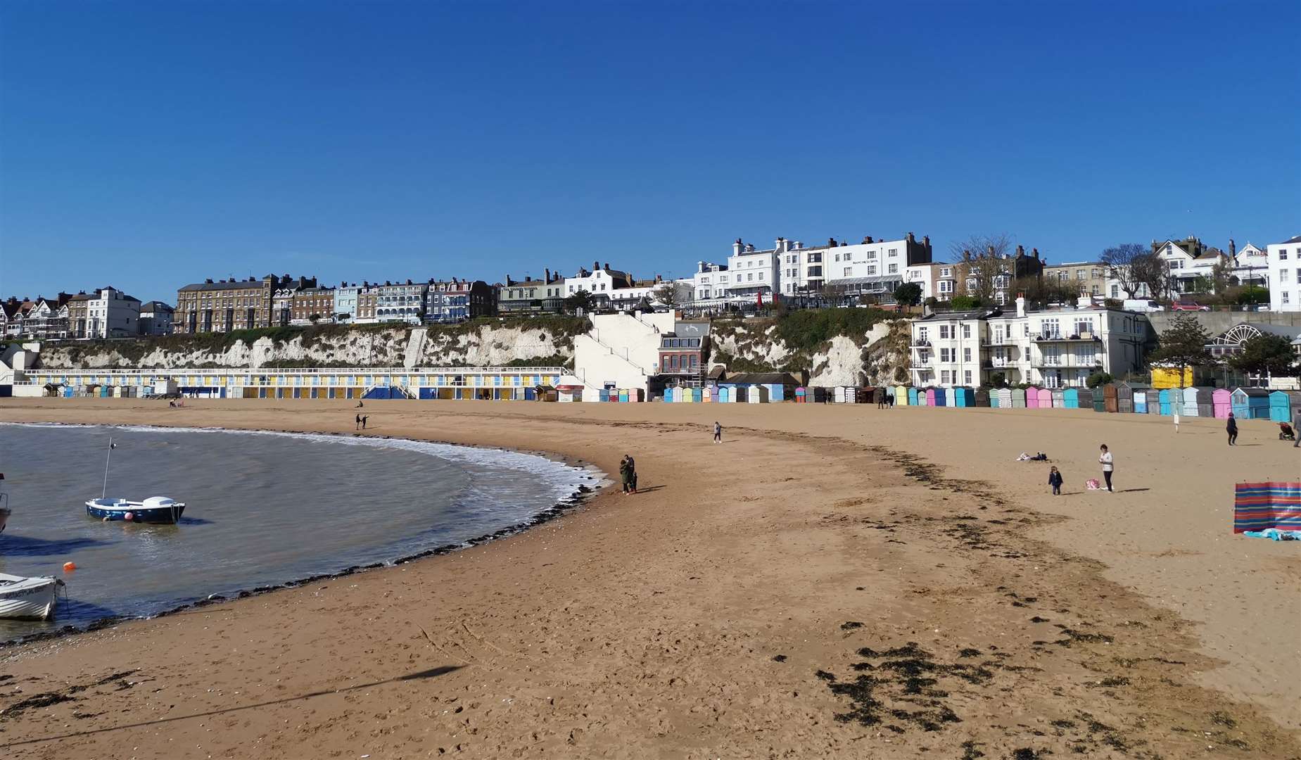 The fireworks display was held at Viking Bay