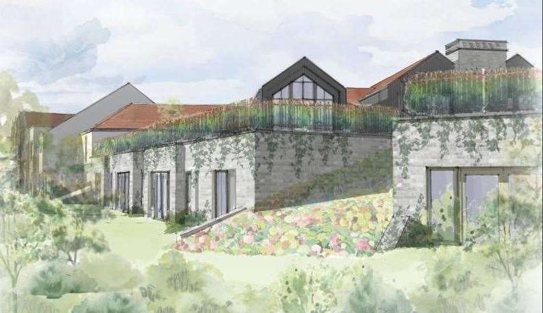 An artist's impression of Cloverdown House