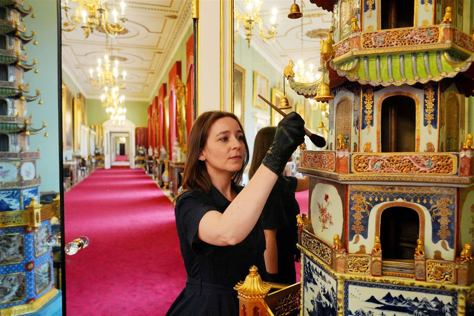 Final preparations being made in the Principal Corridor ahead of the summer opening this year (Jonathan Brady/PA)