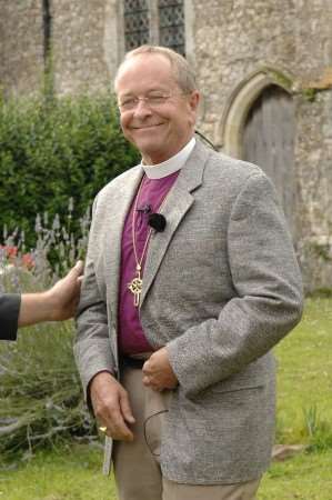 Bishop Gene Robinson at St Rumwold Church in Bonnington