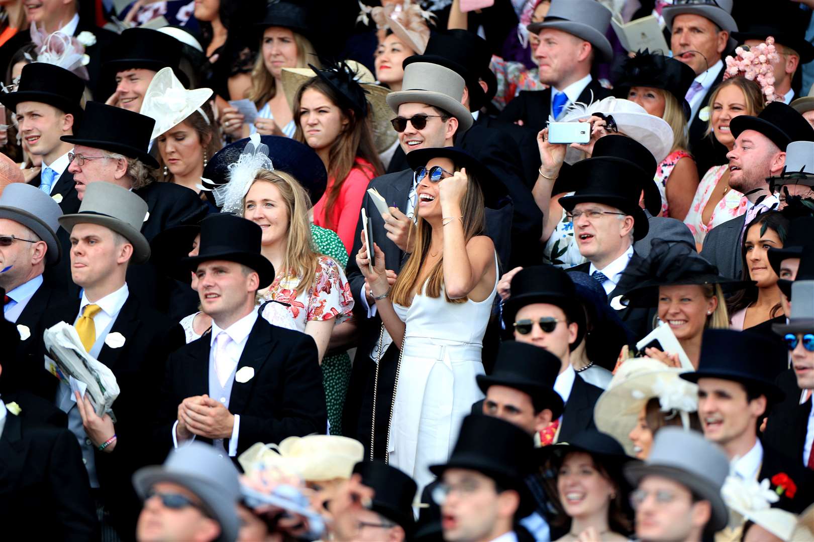 Racegoers at Ascot in Berkshire last year (Mike Egerton/PA)