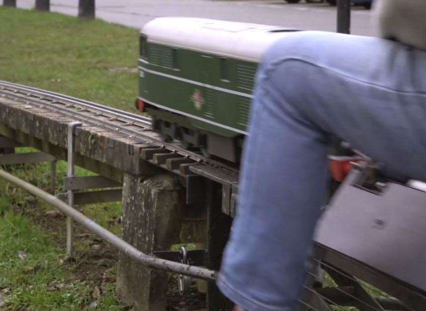 The popular miniature railway in Tonbridge