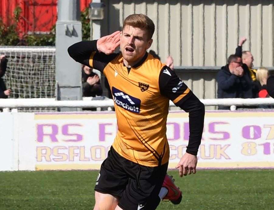 Maidstone United striker Jack Barham. Picture: Steve Terrell