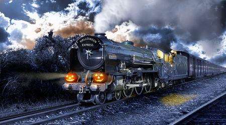 The ghost train at Romney, Hythe and Dymchurch Railway