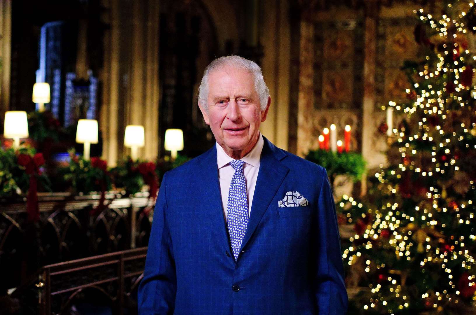 The King spoke about the cost-of-living crisis in his first Christmas broadcast (Victoria Jones/PA)