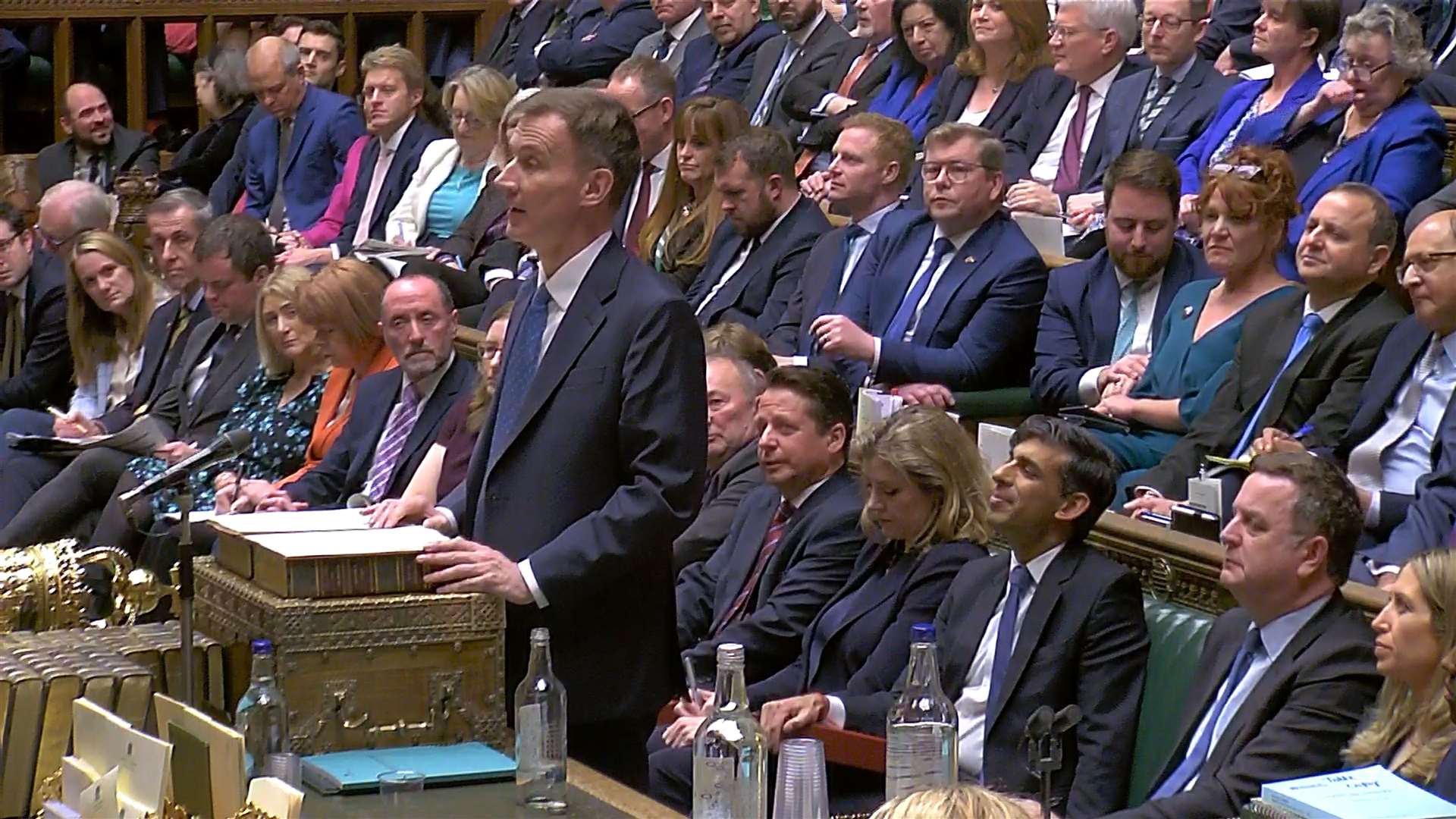 Jeremy Hunt addresses MPs in the Commons(House of Commons/UK Parliament/PA)