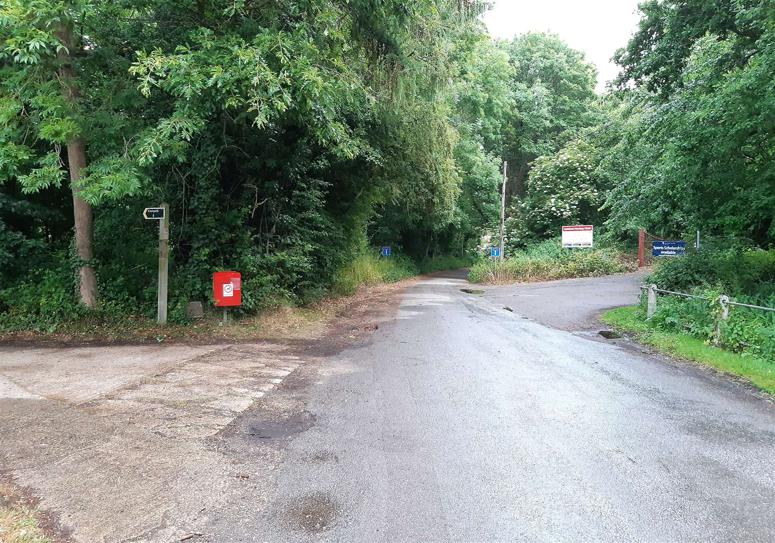 The footballers will have to cross Ball Lane to access the pitches