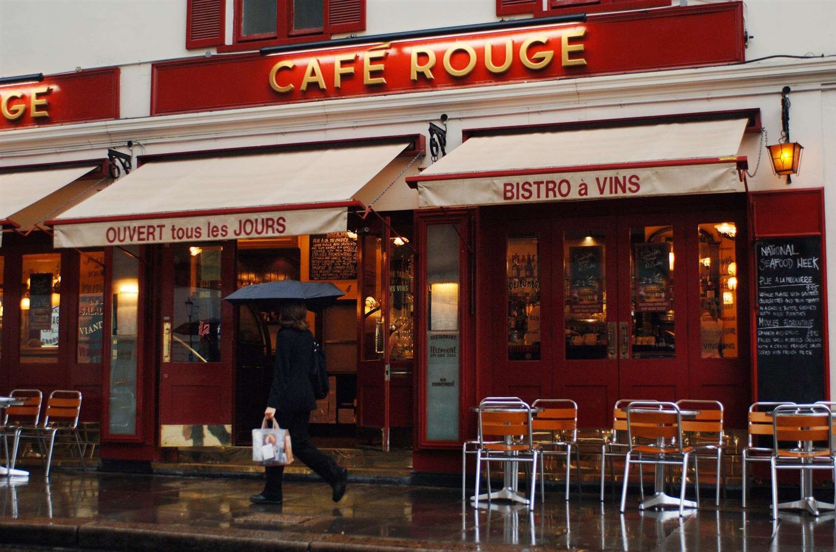 Cafe Rouge in Basil Street, London (Fiona Hanson/PA)
