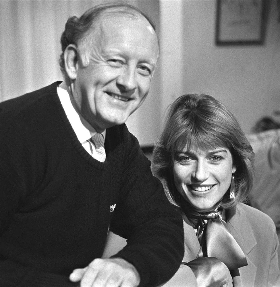 Bough pictured with Breakfast Time co-host Selina Scott (PA)