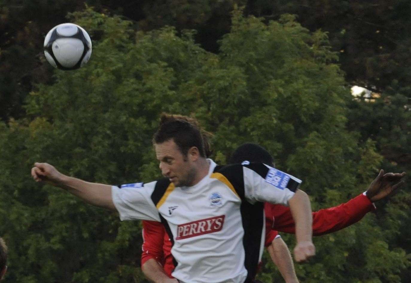 Jake Leberl, pictured in his playing days at Dover, took charge of Whites for the first time on Saturday. Picture: Paul Amos