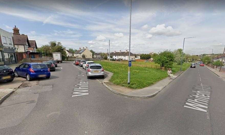 A pensioner was attacked on Whitehill Parade near the junction with Whitehill Lane in Gravesend. Picture: Google