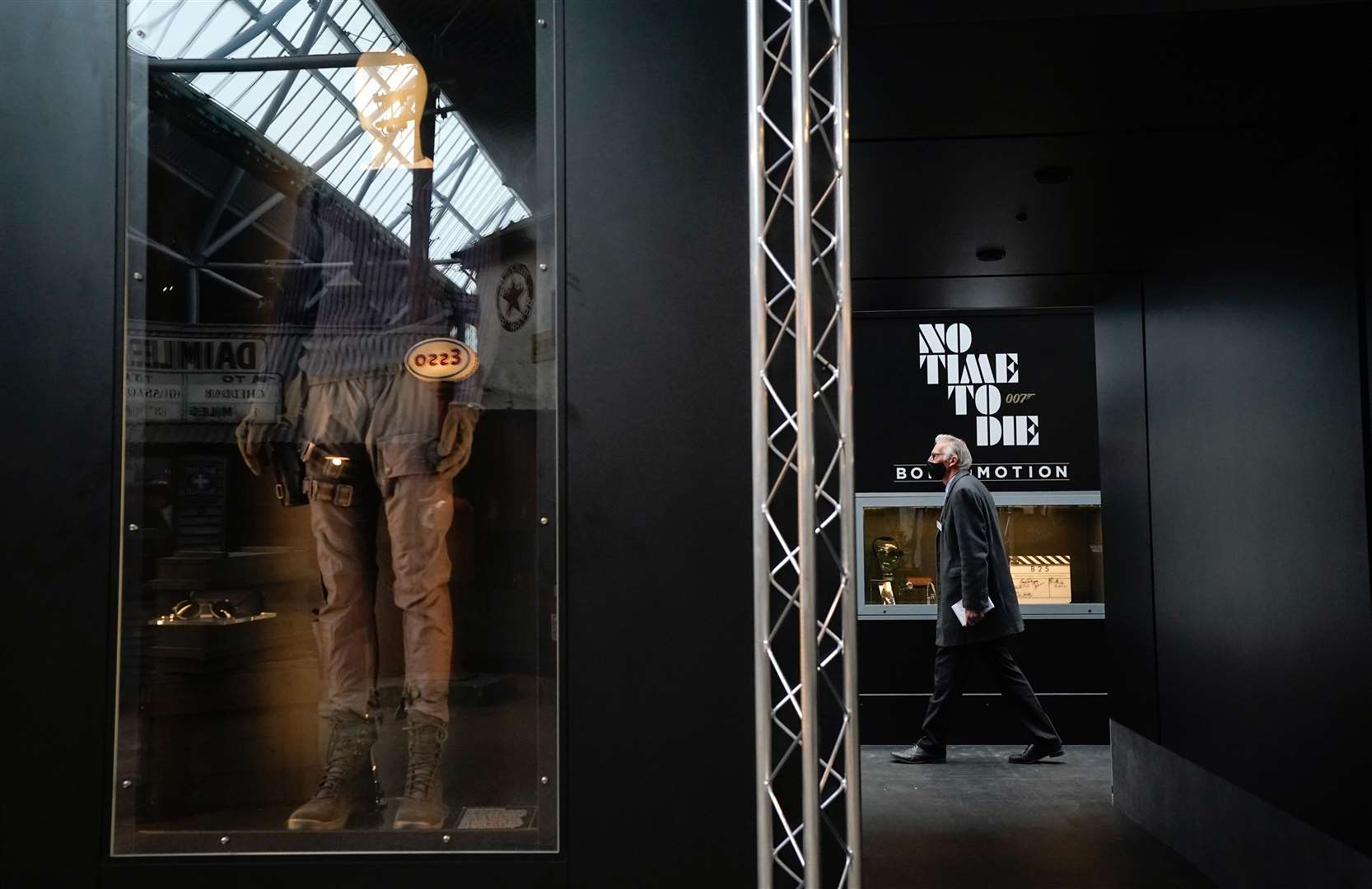 Clothing from the film, on display at the National Motor Museum (Andrew Matthews/PA)