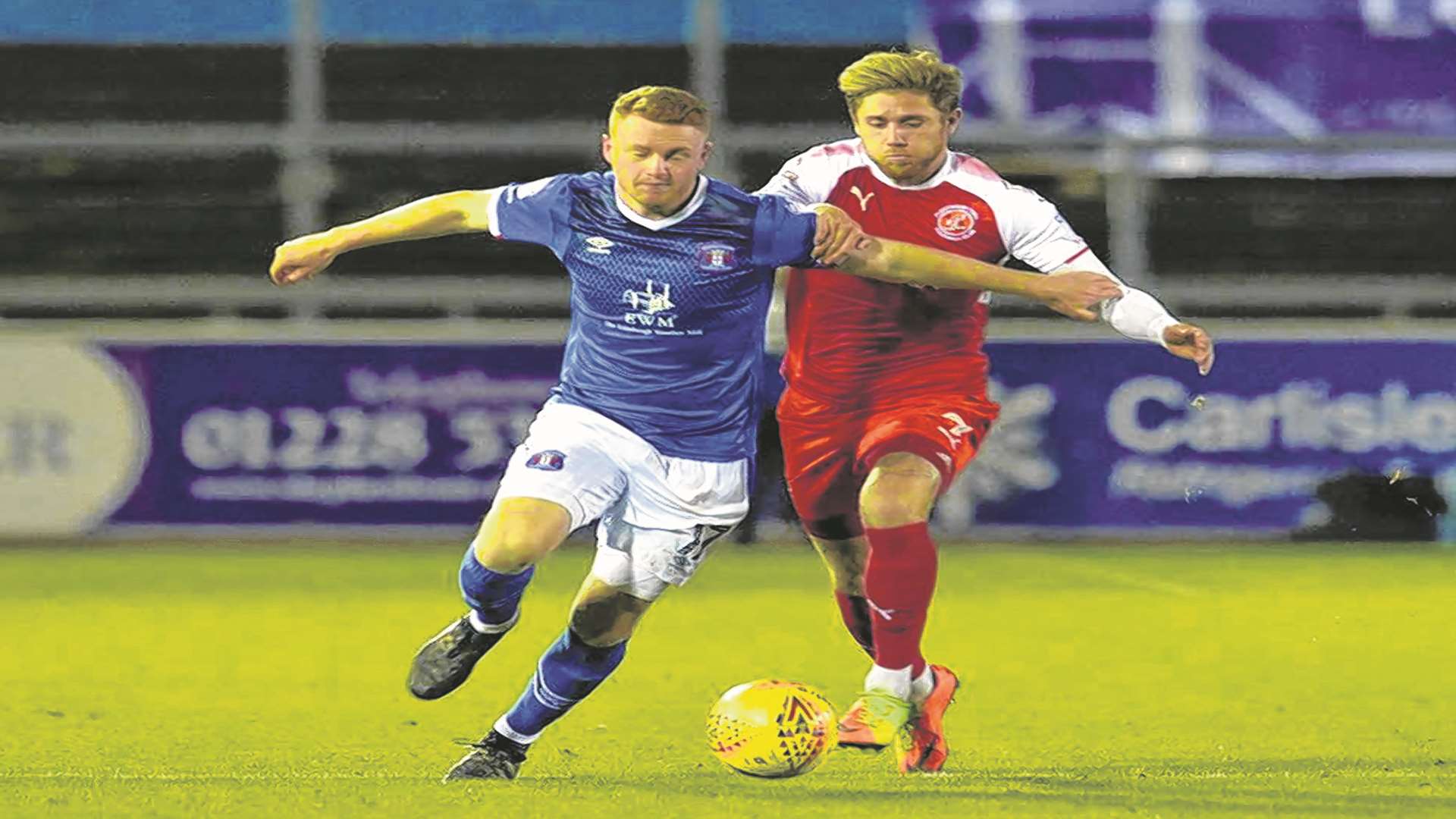 Former Gillingham youth player James Brown in action for Carlisle. Picture: Stuart Walker