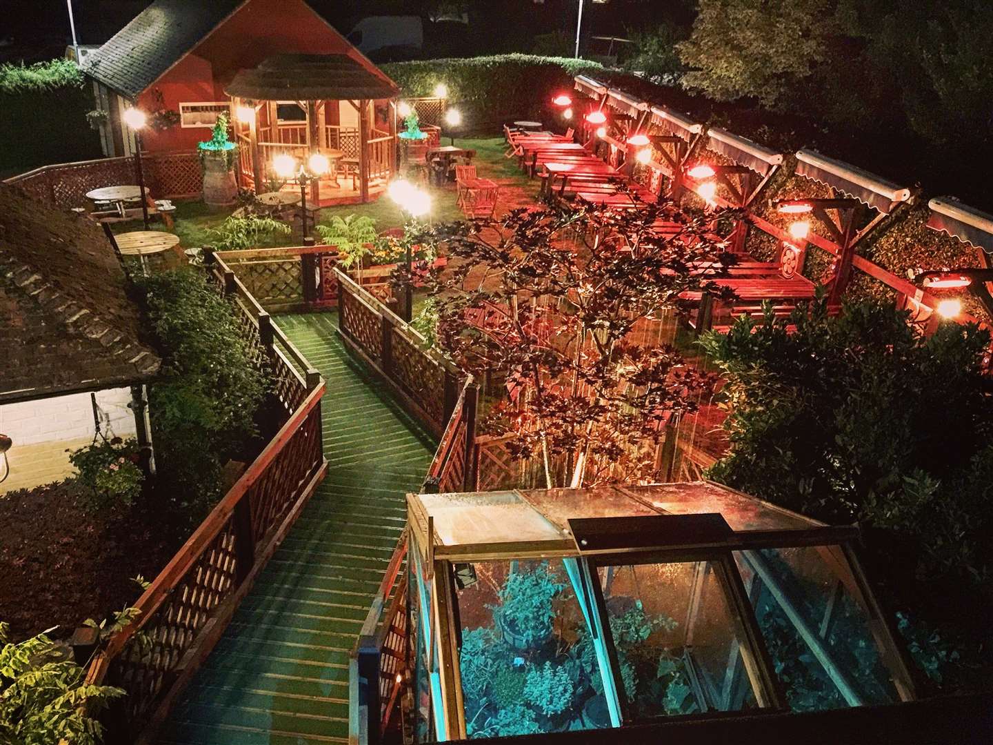 The garden area at The Tyler's Kiln. Picture: Allister Collins