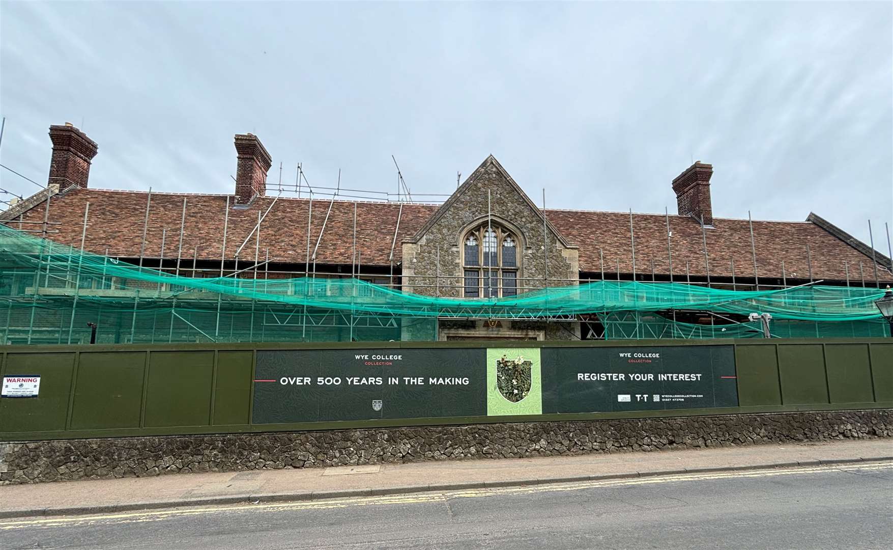 Wye College is being converted into 50 new homes in Wye High Street and Olantigh Road