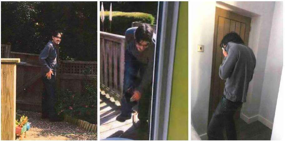 Mark Fletcher was caught on camera by homeowner Courtney Hancock. Picture: Kent Police