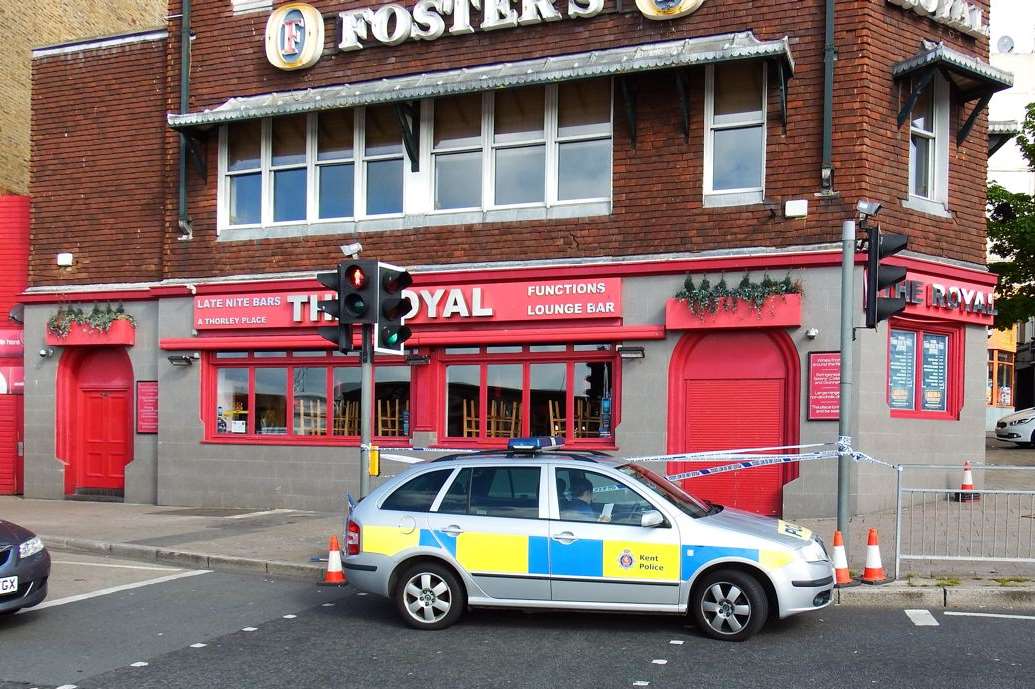 Police were called to Harbour Parade in Ramsgate after an alleged attack. Picture: Mike Pett