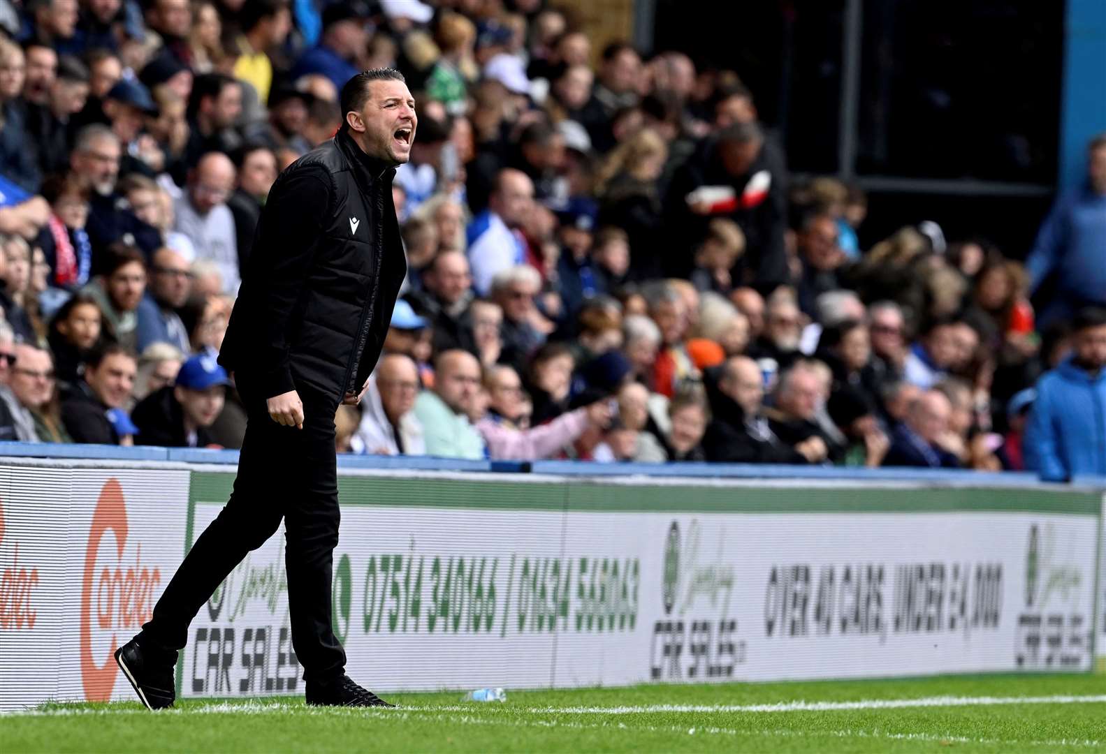 Manager Mark Bonner was angered by his team’s defending in a 2-1 loss to Accrington Picture: Barry Goodwin