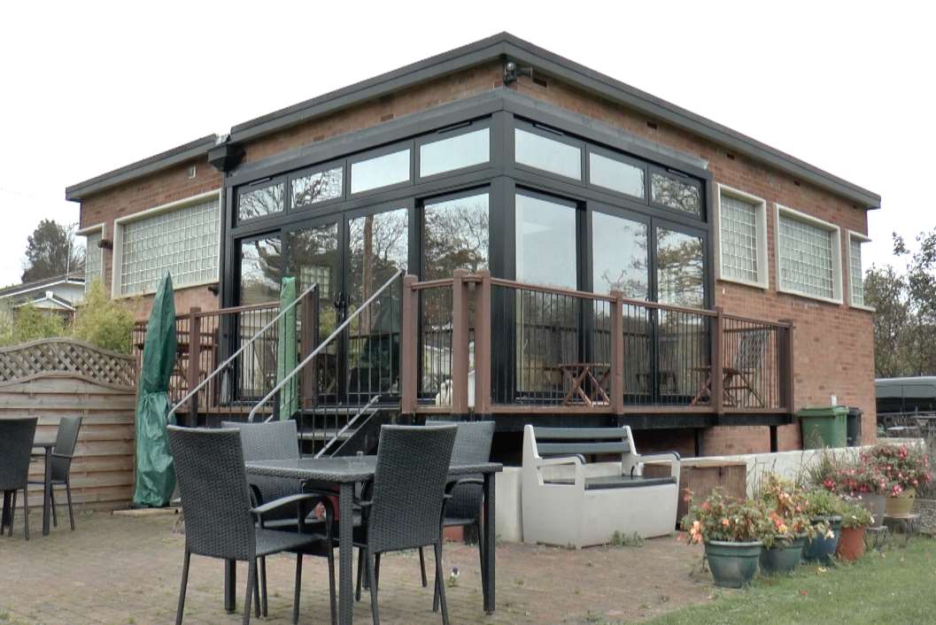 The couple's new home - a converted pump house beside the river in East Farleigh