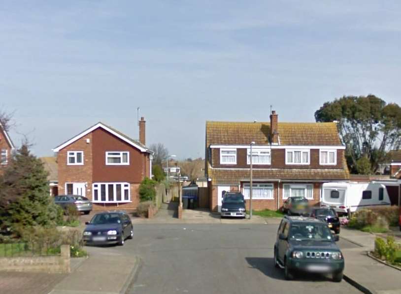 The accident happened in Almond Close, Broadstairs. Picture: Google.