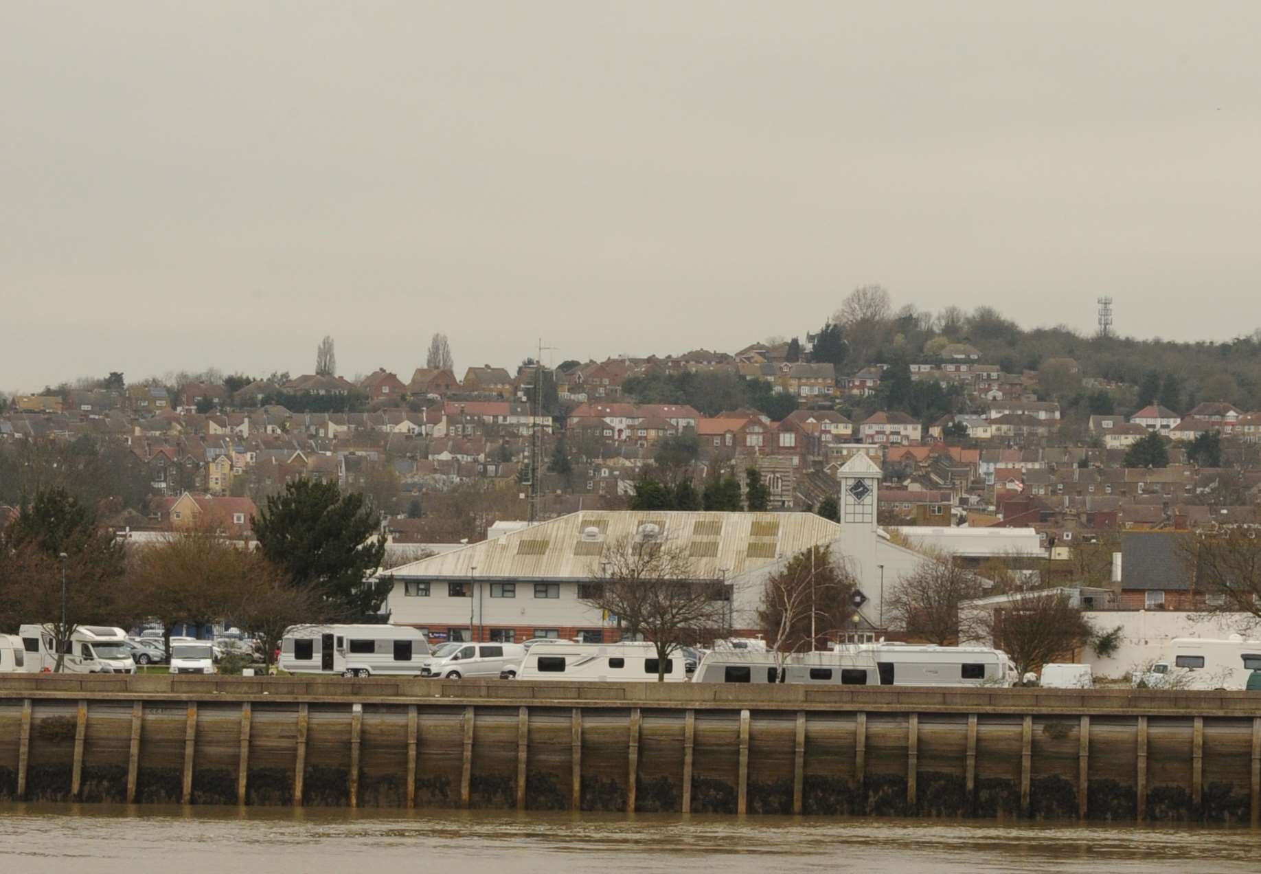 Civic Centre car park, Strood. Travellers site.