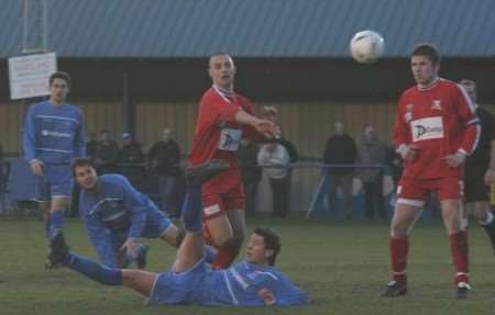 Action from Saturday's 1 - 1 draw at Longmead Stadium. Picture: JOHN WESTHROP