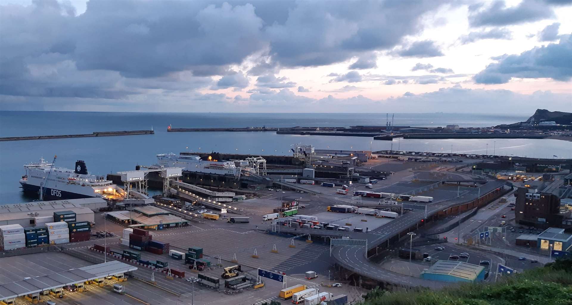 Dover Eastern Docks. Stock picture