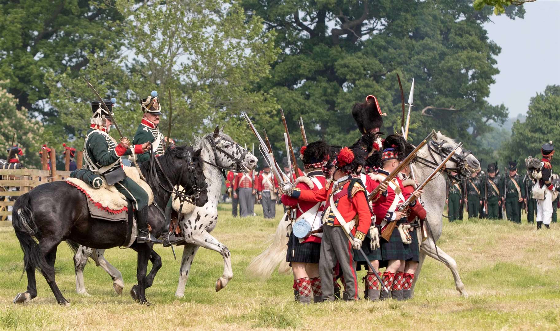 The Napoleonic Re-enactment will be at Hole Park Gardens