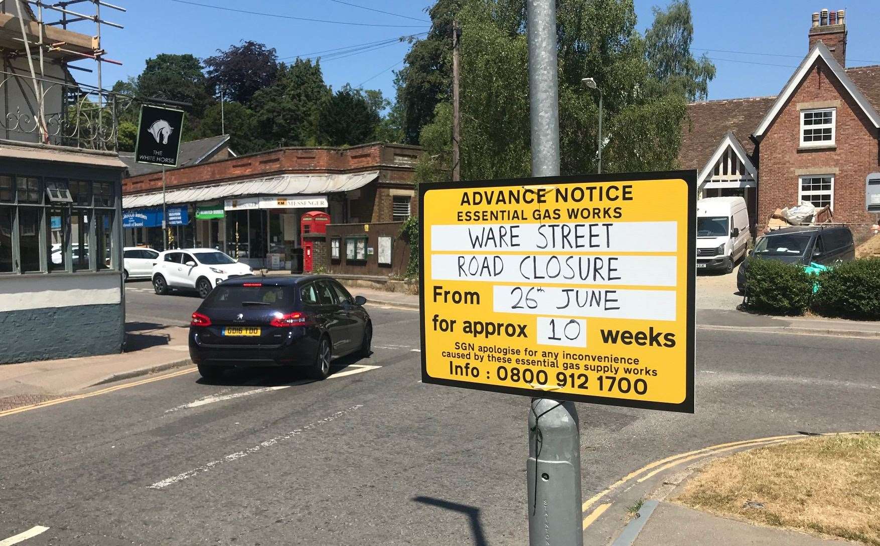 Bearsted near Maidstone faces two months of road closures for SGN gas ...