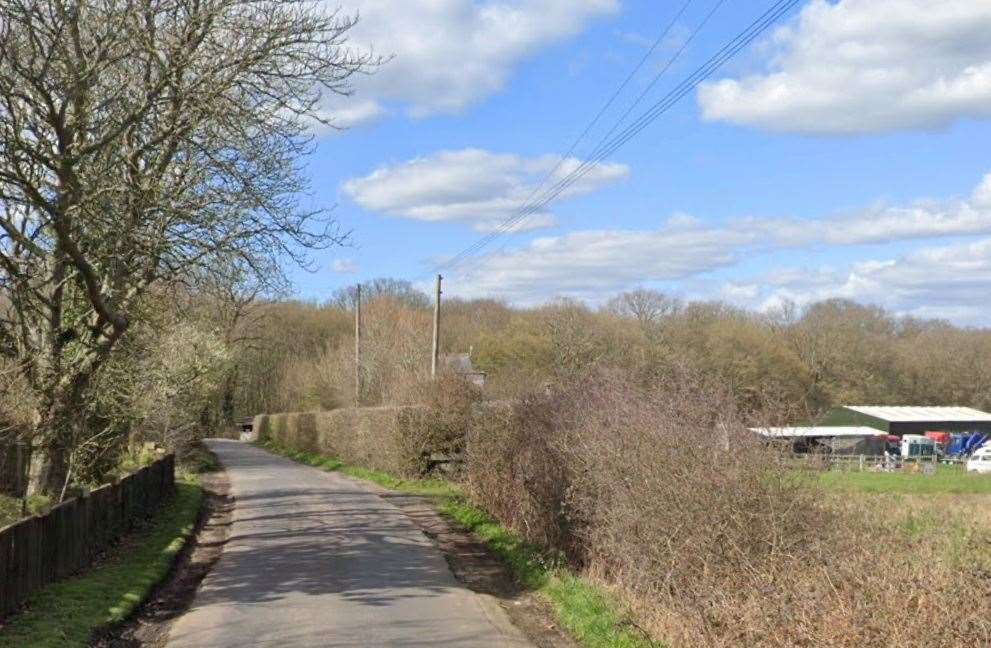 Firefighters were called to Bethersden Road in Shadoxhurst, Ashford. Picture: Google