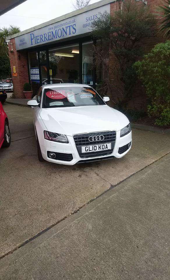 Mr Foster's car at the showroom 3 months ago