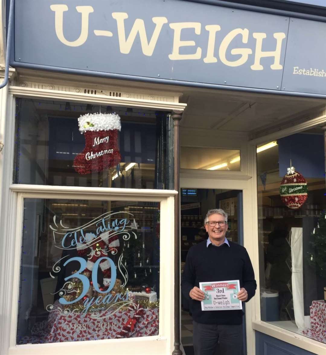 Neil Harlow has owned U-Weigh in Hythe High Street for the past 36 years. Picture: Maddy Harlow