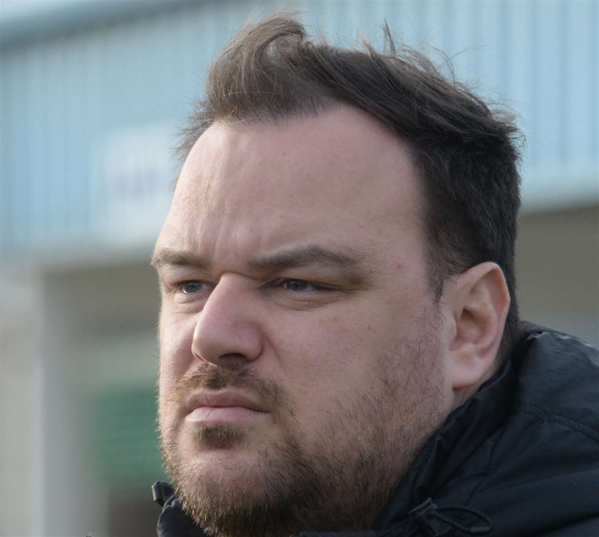 Herne Bay manager Ben Smith. Picture: Chris Davey