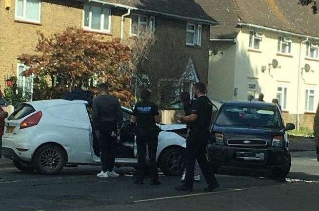 Police have closed Sittingbourne's Chilton Avenue because of a crash